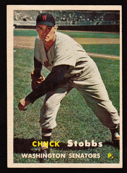 1957 Topps #101 Chuck Stobbs VGEX