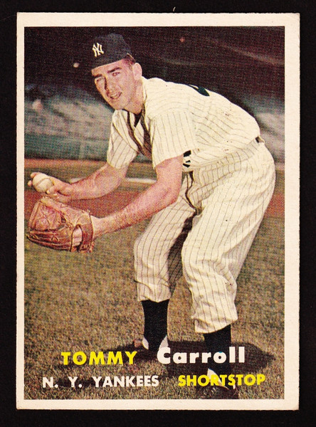 1957 Topps #164 Tommy Carroll VGEX
