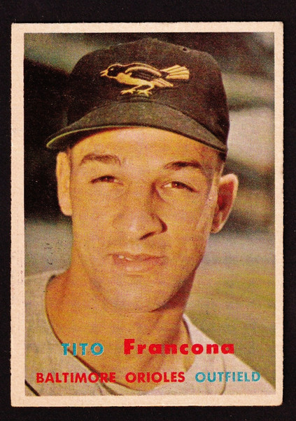 1957 Topps #184 Tito Francona RC VGEX