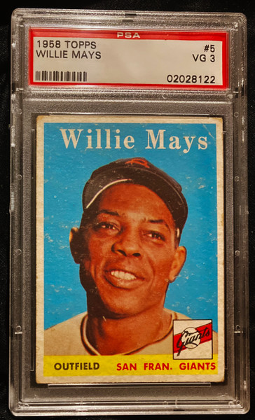 1958 Topps #005 Willie Mays PSA 3