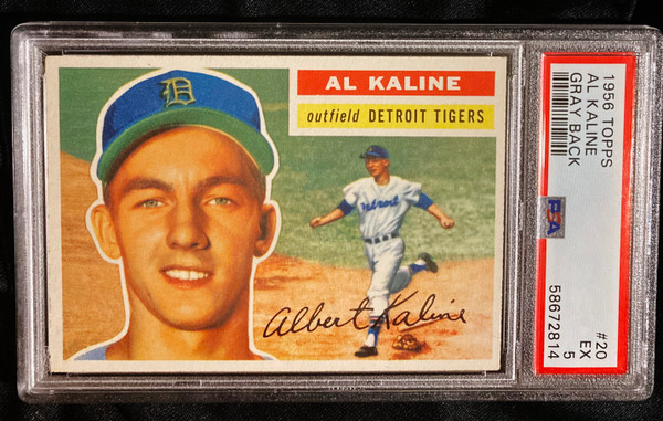 1956 Topps #020 Al Kaline Gray Back PSA 5