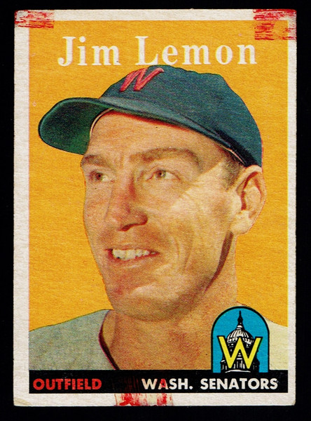 1958 Topps #015 Jim Lemon Poor