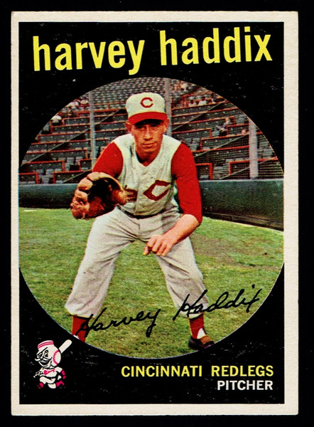 1959 Topps #184 Harvey Haddix EX