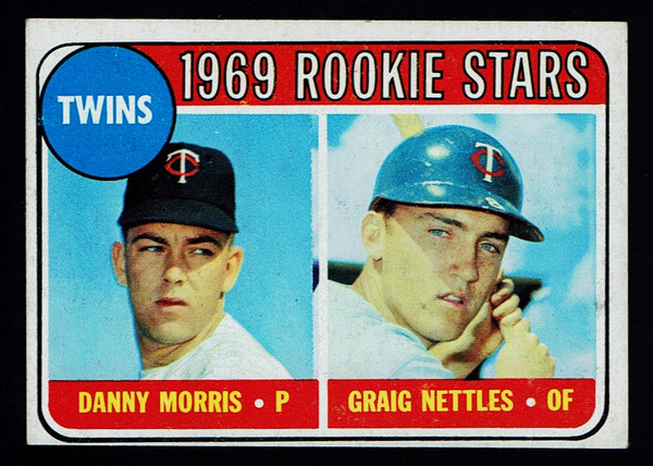 1969 Topps #099 Twins Rookie Stars Loop Graig Nettles RC EX-