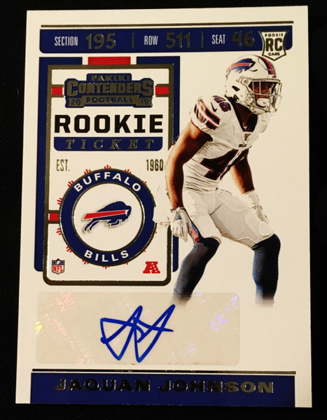 2019 Panini Contenders Rookie Ticket Auto #244 Jaquan Johnson NMMT or Better