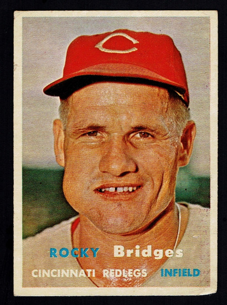 1957 Topps #294 Rocky Bridges GD