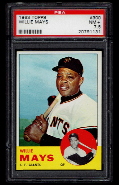 1963 Topps #300 Willie Mays PSA 7.5