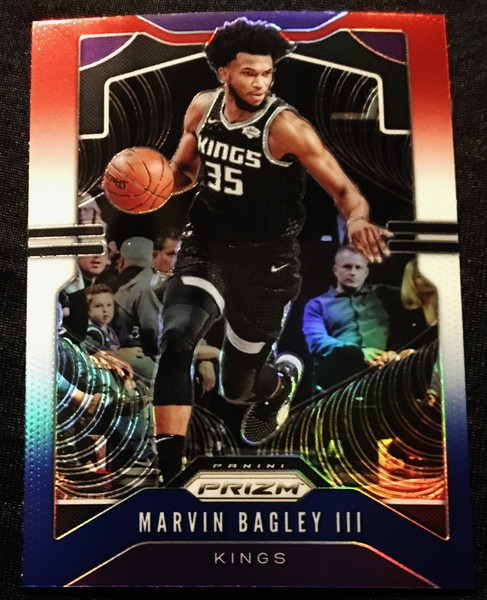 2019 Panini Prizm #121 Marvin Bagley III Red White & Blue Refractor NMMT or Better