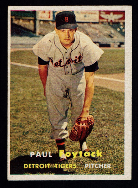 1957 Topps #077 Paul Foytack VGEX