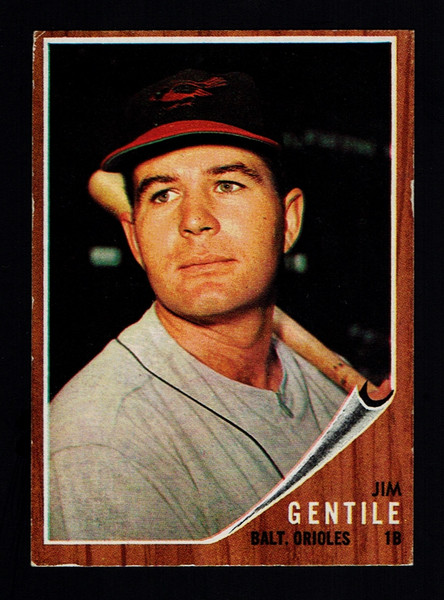 1962 Topps #290 Jim Gentile EX