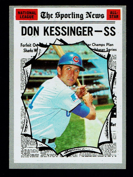 1970 Topps #456 Don Kessinger AS EX