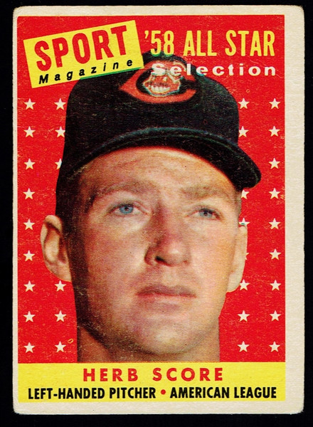 1958 Topps #495 Herb Score AS Fair