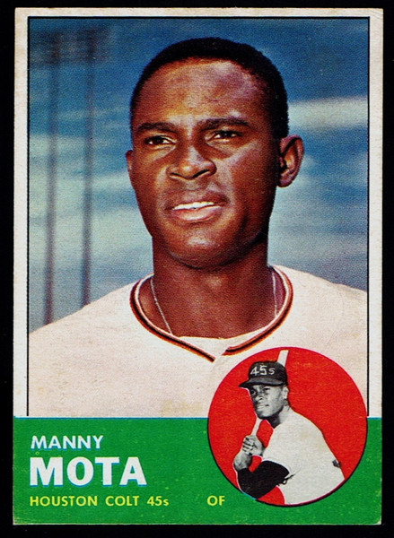 1963 Topps #141 Manny Mota RC EX+