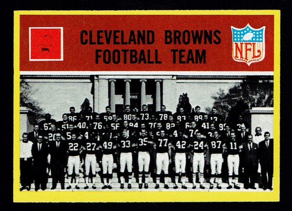 1967 Philadelphia #037 Cleveland Browns Team NMMT