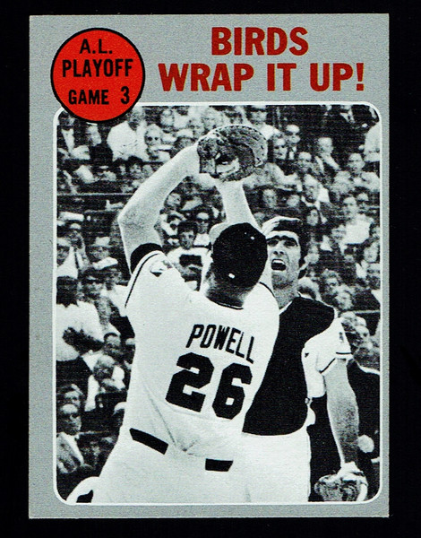 1970 Topps #201 AL Playoff Game #3 Birds Wrap It Up EX-