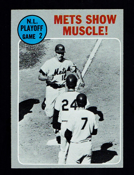 1970 Topps #196 NL Playoff Game #2 Mets Show Muscle EX+