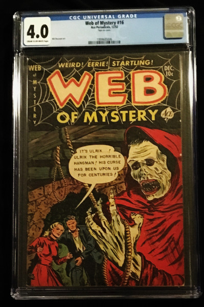 1952 Ace Web Of Mystery #16 CGC 4.0