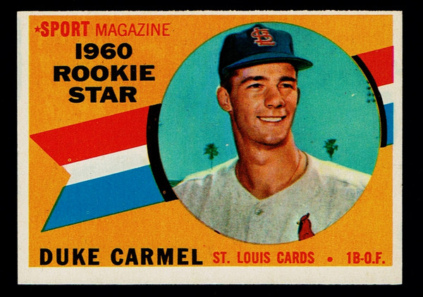1960 Topps #120 Duke Carmel RC NM