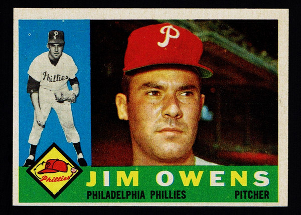 1960 Topps #185 Jim Owens EX+