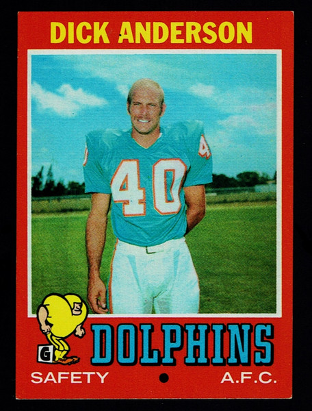 1971 Topps #067 Dick Anderson EX+