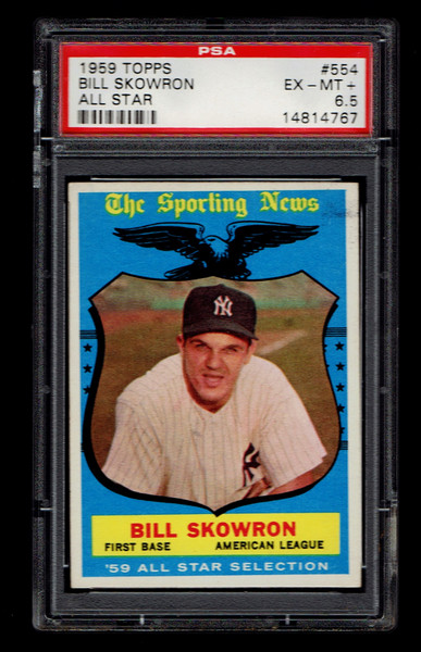 1959 Topps #554 Bill Skowron AS PSA 6.5