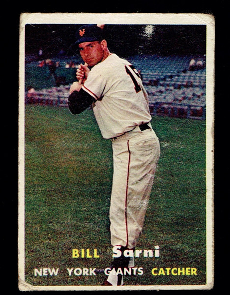 1957 Topps #086 Bill Sarni Poor