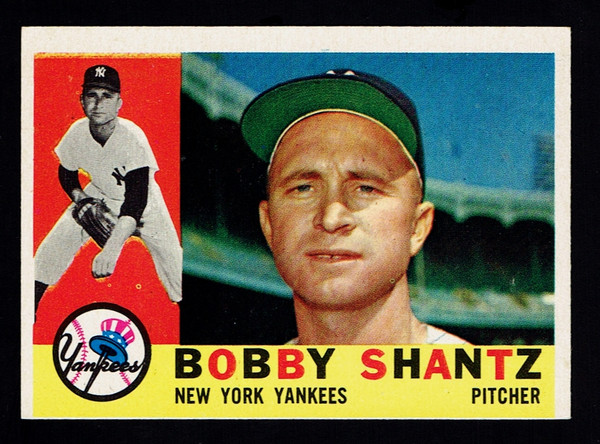 1960 Topps #315 Bobby Shantz EX-