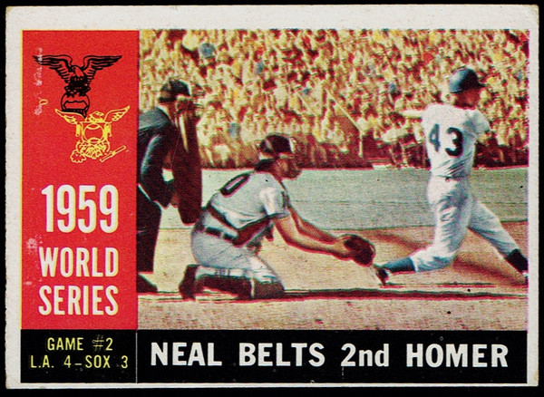 1960 Topps #386 World Series Game #2 Neal Belts 2nd Homer GD+