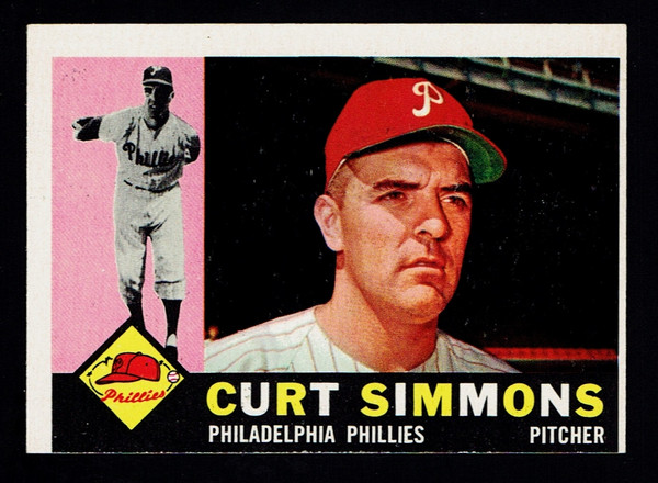 1960 Topps #451 Curt Simmons VGEX