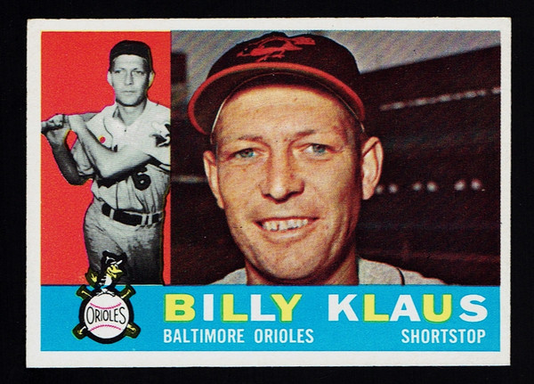 1960 Topps #406 Billy Klaus EX