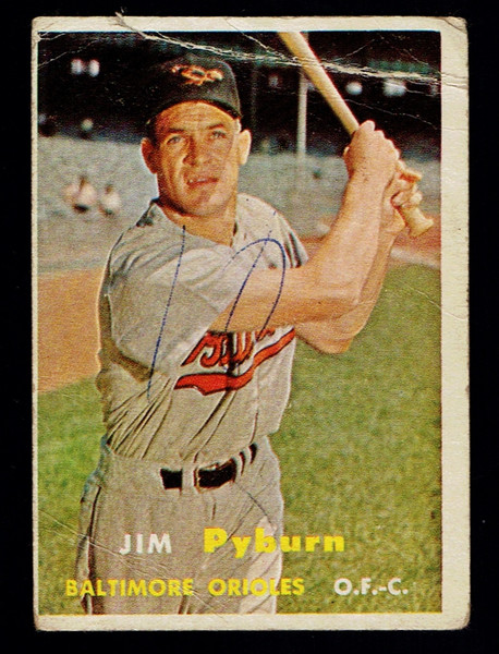 1957 Topps #276 Jim Pyburn Poor