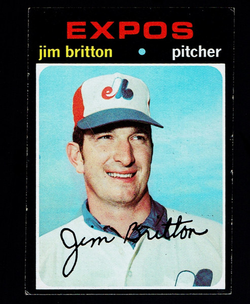 1971 Topps #699 Jim Britton VGEX