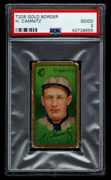 1911 T205 Howard Camnitz PSA 2 Piedmont Back