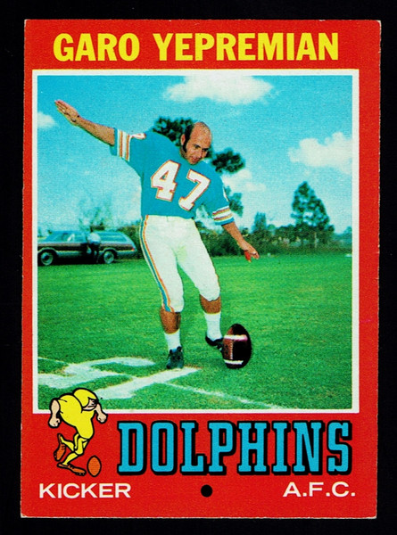 1971 Topps #121 Garo Yepremian RC EX-