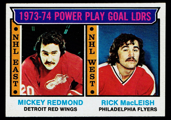 1974 Topps #006 Power Play Goal Leaders EXMT