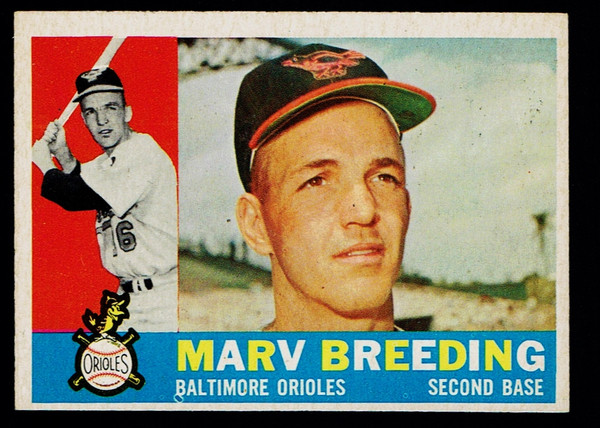 1960 Topps #525 Marv Breeding EXMT