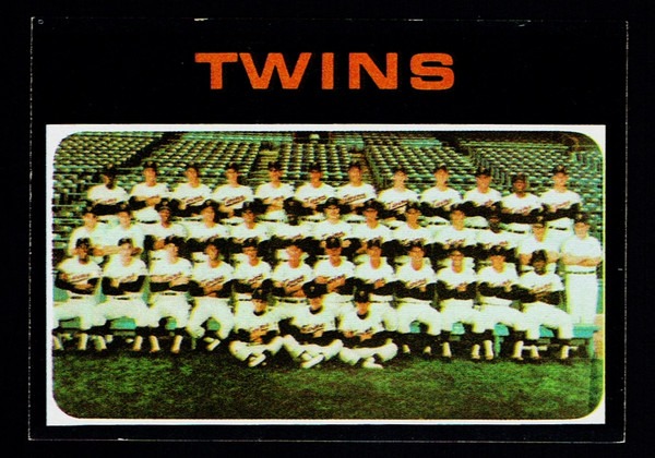 1971 Topps #522 Minnesota Twins Team EX