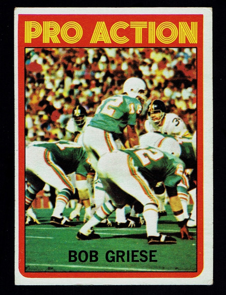 1972 Topps #132 Bob Griese IA VGEX