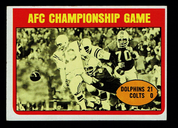 1972 Topps #137 AFC Championship Game EX