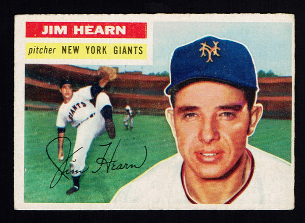 1956 Topps #202 Jim Hearn VGEX