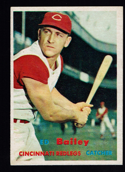 1957 topps #128 Ed Bailey EXMT