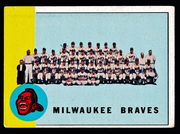 1963 Topps #503 Milwaukee Braves Team GD