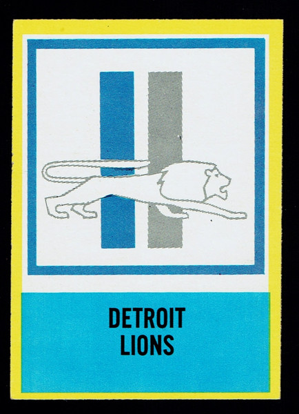 1967 Philadelphia #072 Detroit Lions Logo EXMT+