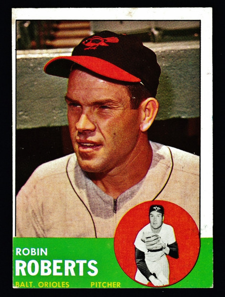 1963 Topps #125 Robin Roberts VGEX