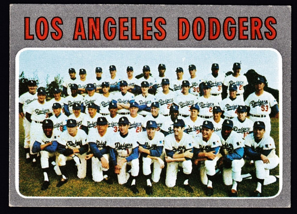 1970 Topps #411 Los Angeles Dodgers Team VGEX