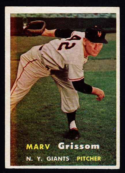 1957 Topps #216 Marv Grissom EX