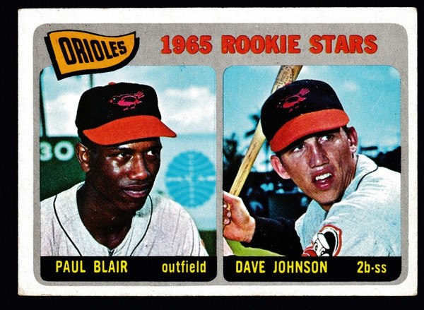 1965 Topps #473 Orioles Rookies Stars Paul Blair VGEX