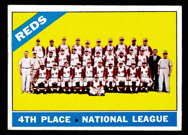 1966 Topps #059 Cincinnati Reds Team EX-