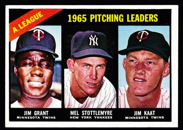 1966 Topps #224 AL Pitching Leaders EX-