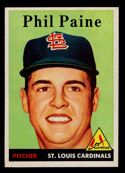 1958 Topps #442 Phil Paine NM